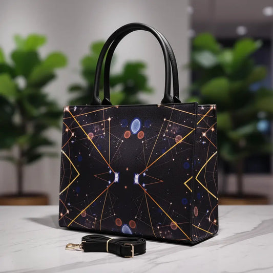 Tote Cosmic Grid - Coffee