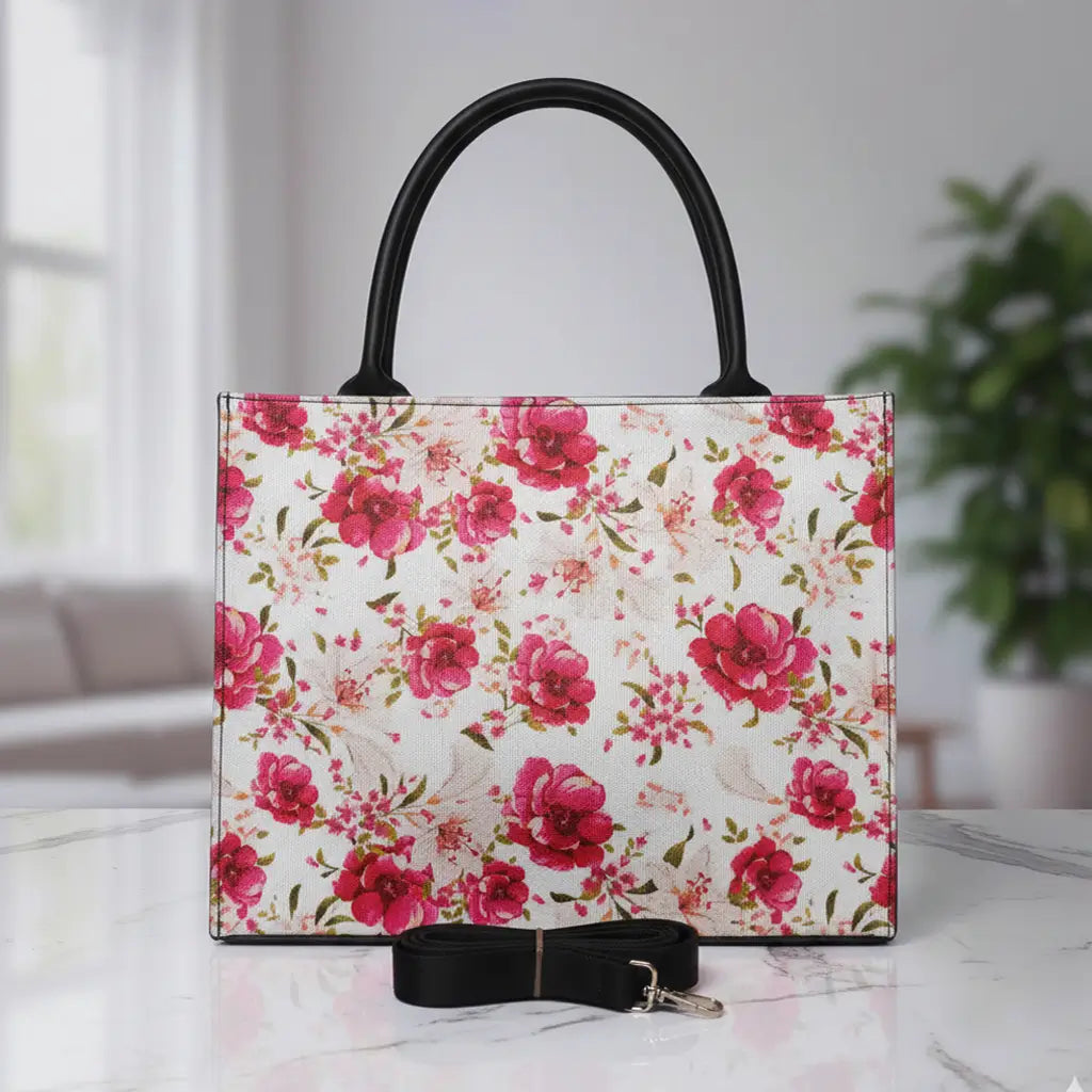 Tote Floral Dust - Red