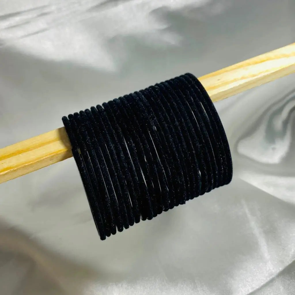 Black Velvet Bangles (Dozen)