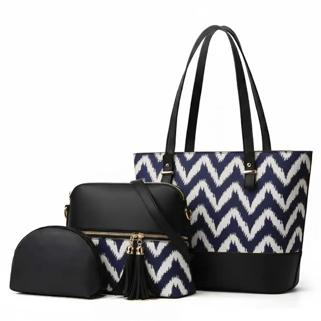 Bnova blue zevia 3pcs handbag set for women in Pakistan