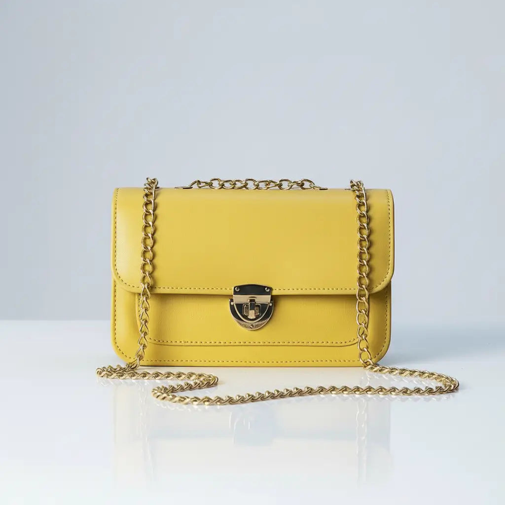 Dazzle stylish crossbody bag in Yellow – affordable and trendy ladies purse for girls in Pakistan