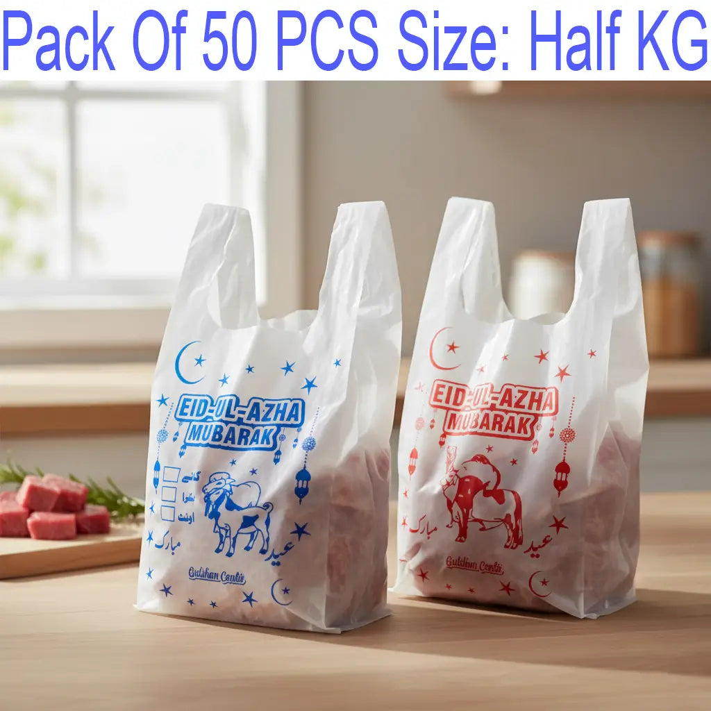 0.5 kg eid shopper bag Pakistan small qurbani meat bag