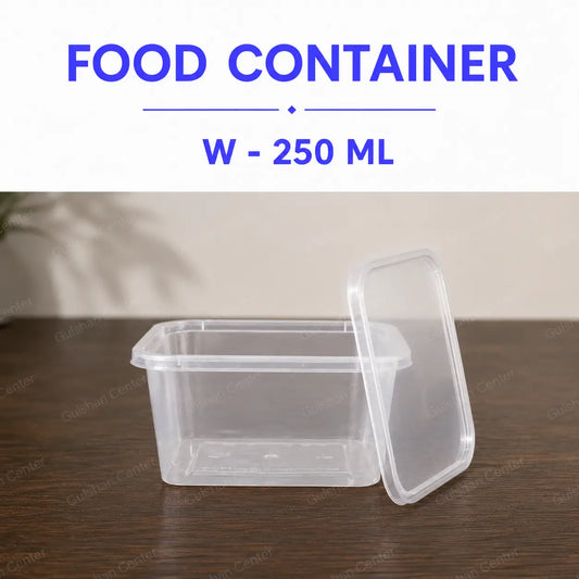 250ml disposable food container with lid transparent plastic box for food packaging in Pakistan