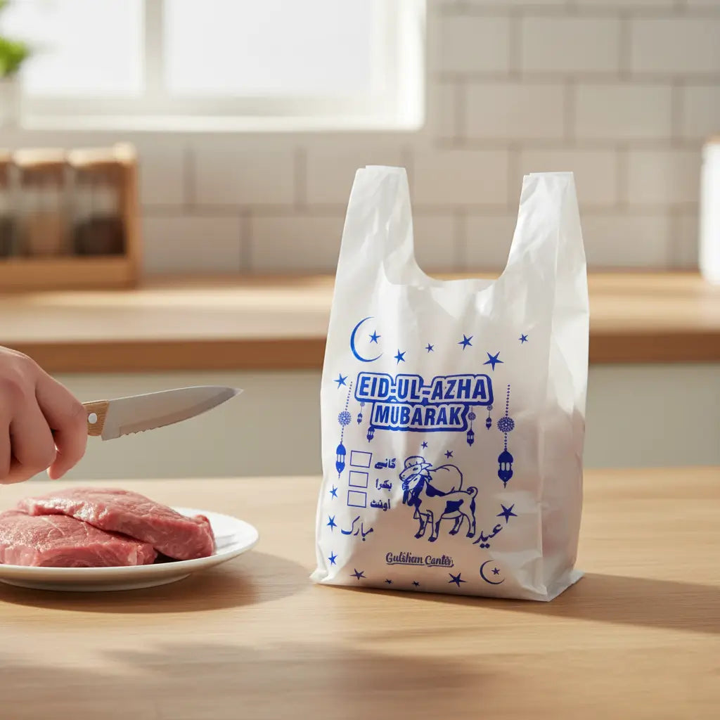 1 kg meat carry bag Pakistan waterproof eid shopper