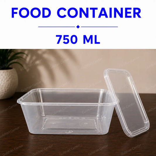 750ml disposable food container with lid clear plastic takeaway container in Pakistan