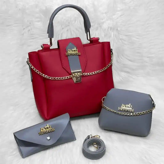Aura 3PCS – Red Grey