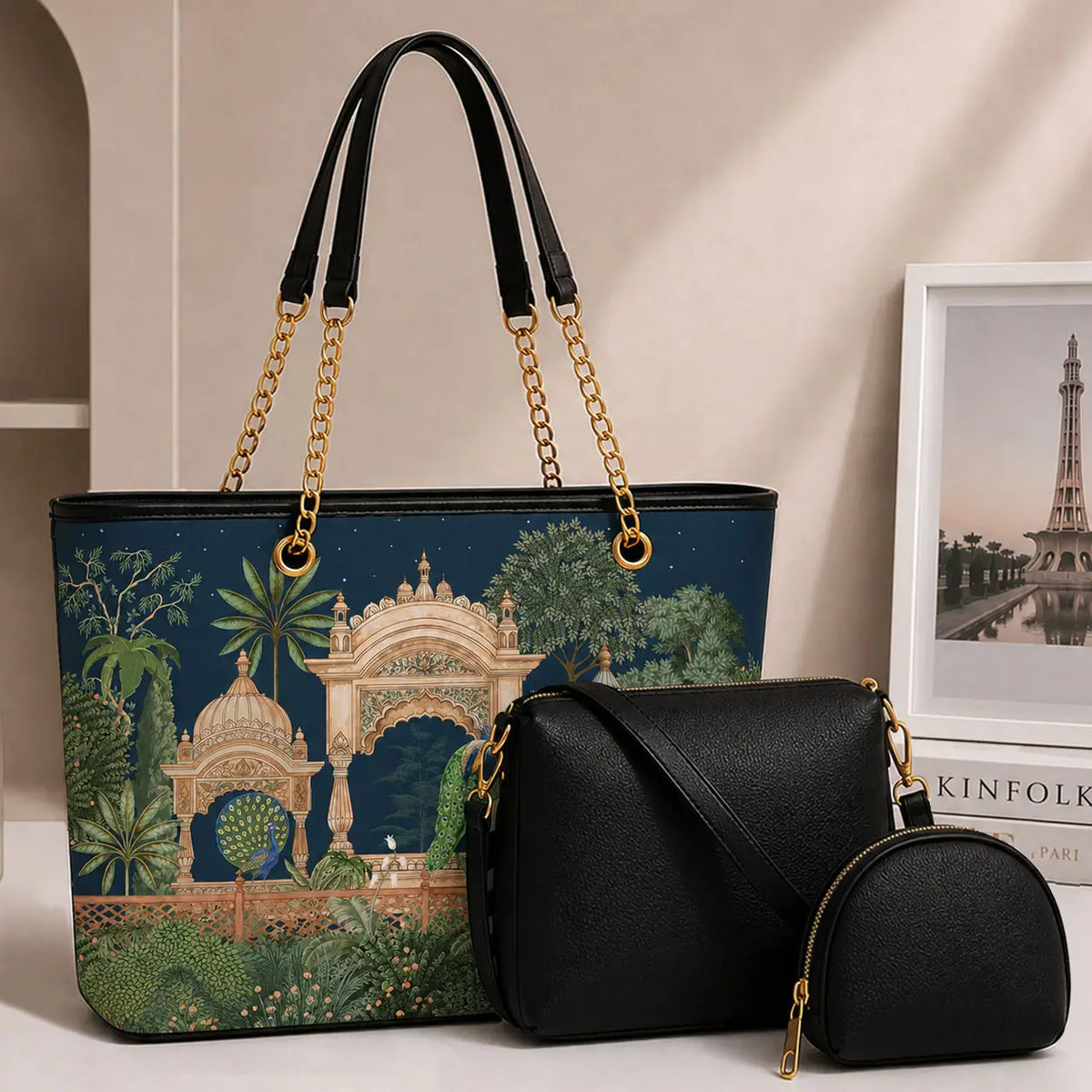 Julia 3PCS Peacock - Green