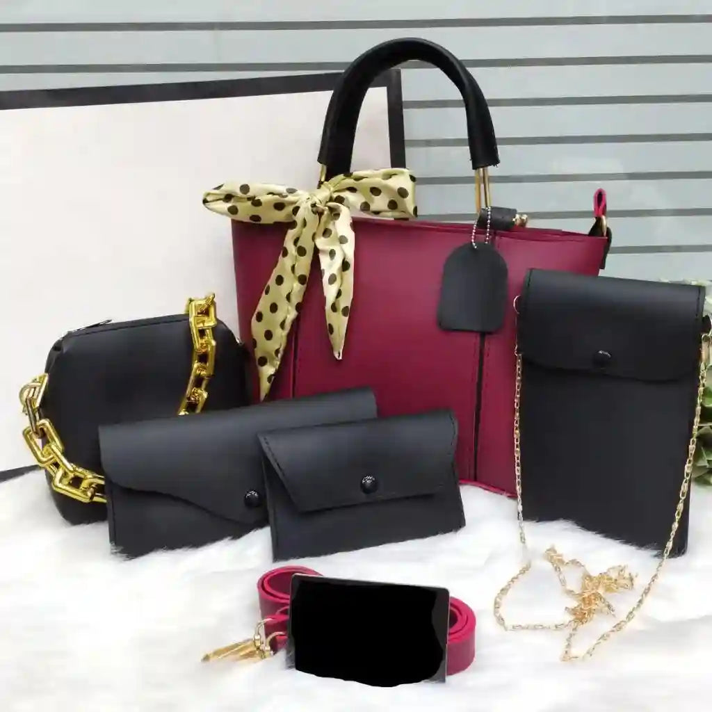 Sable 5PCS – Maroon Black