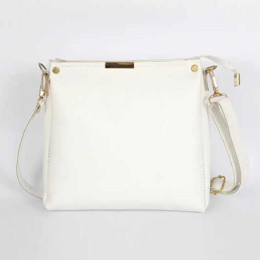Capri White – elegant pouch and shoulder bag for girls in Pakistan