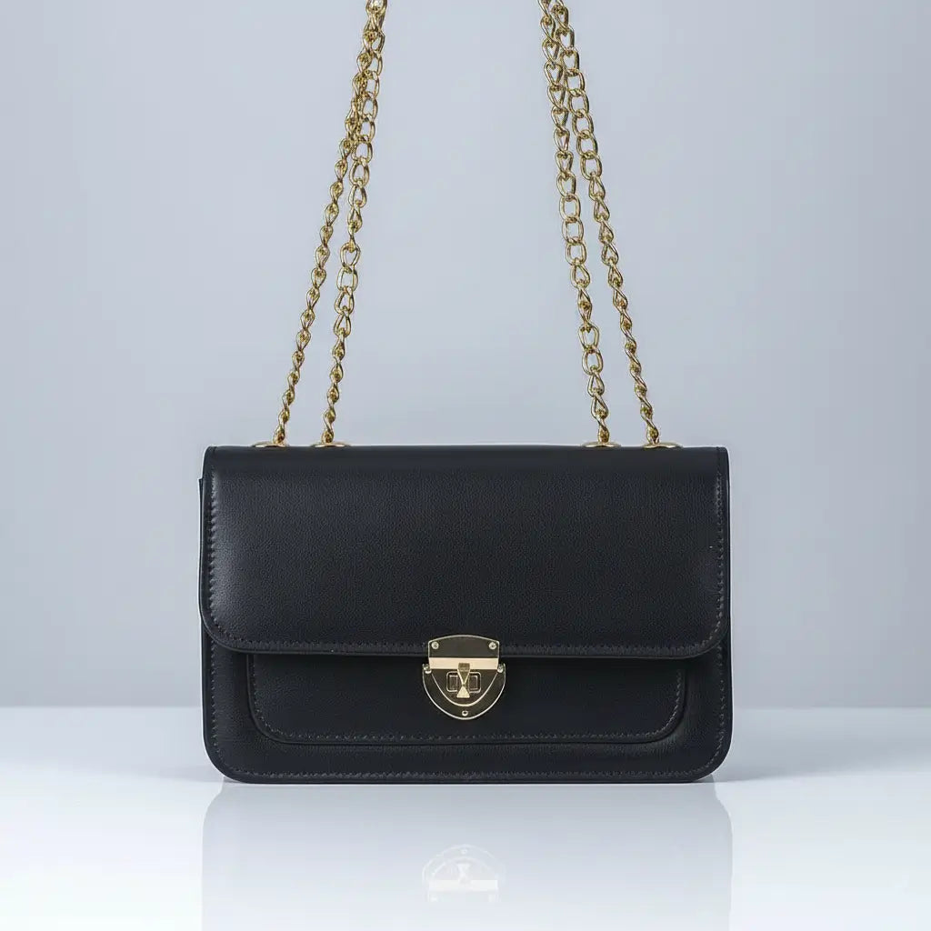 Dazzle stylish crossbody bag in Black – durable and trendy ladies purse for girls in Pakistan