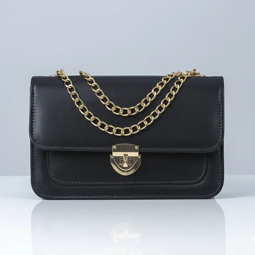 Dazzle stylish crossbody bag in Black – durable and trendy purse for girls in Pakistan