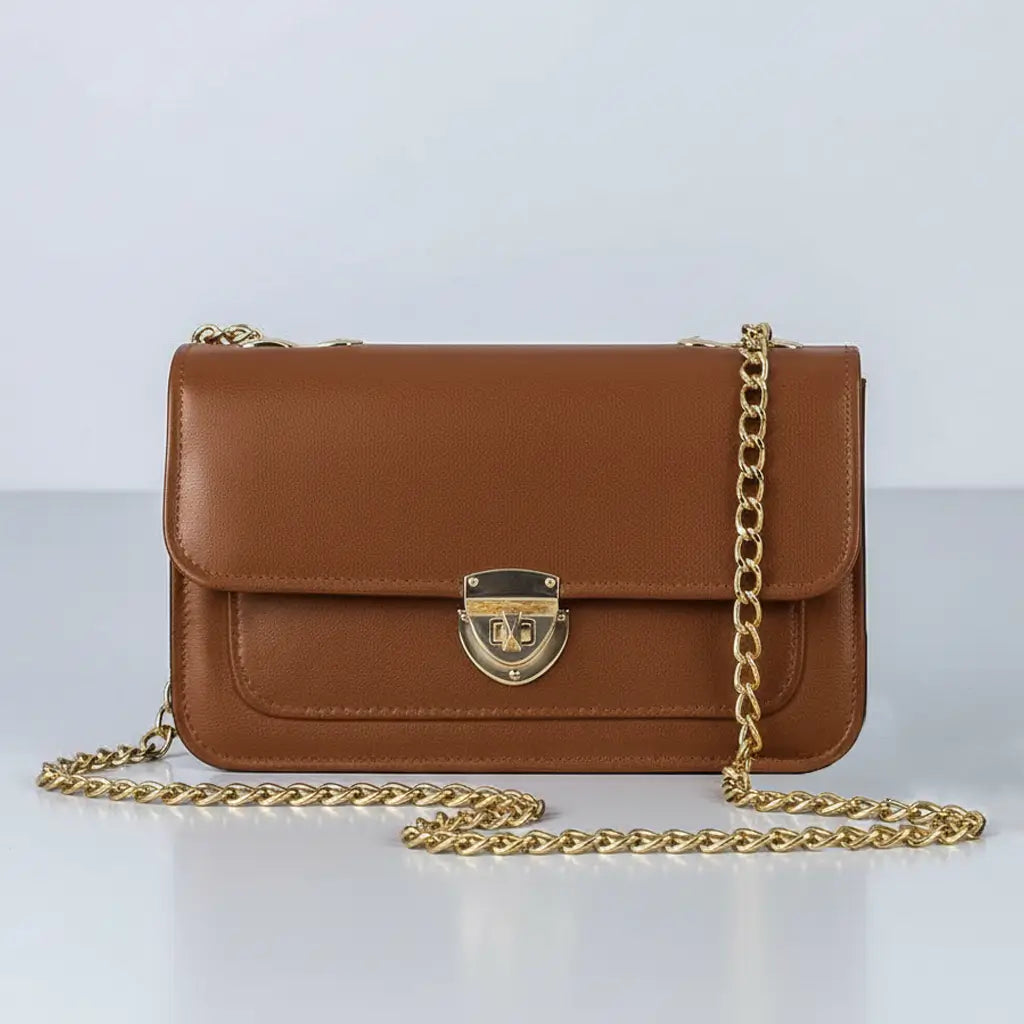 Dazzle stylish crossbody bag in Brown – affordable purse for girls in Pakistan