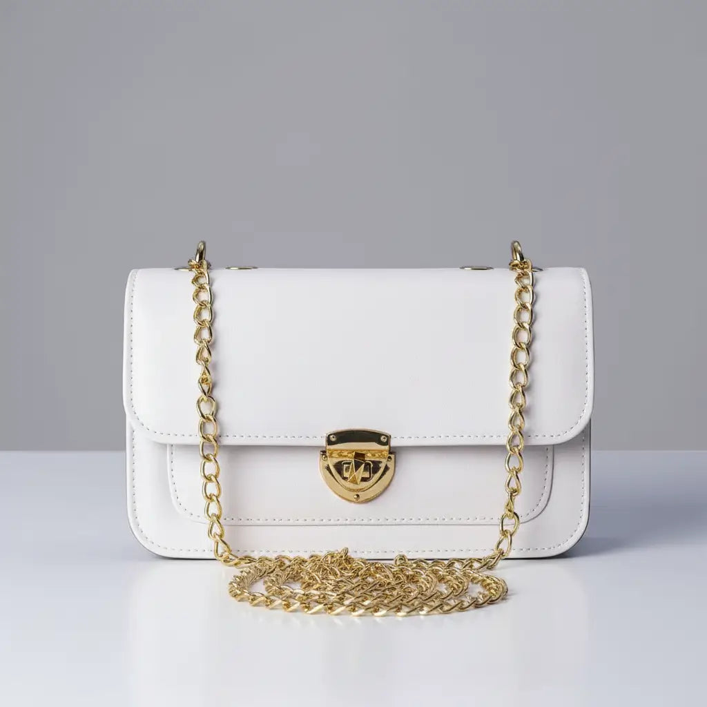 Dazzle stylish crossbody bag in White – perfect daily use purse for girls in Pakistan