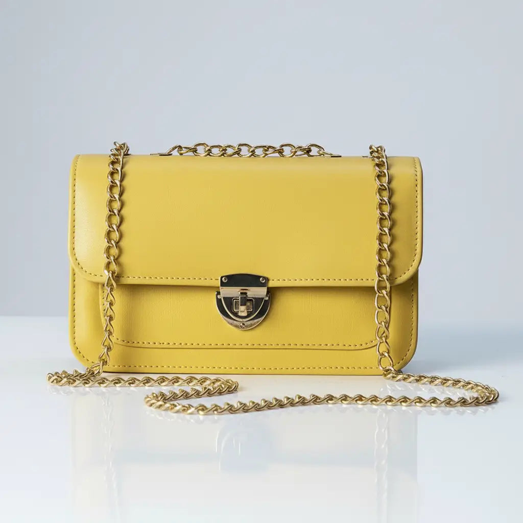 Dazzle stylish crossbody bag in Yellow – affordable and trendy purse for girls in Pakistan