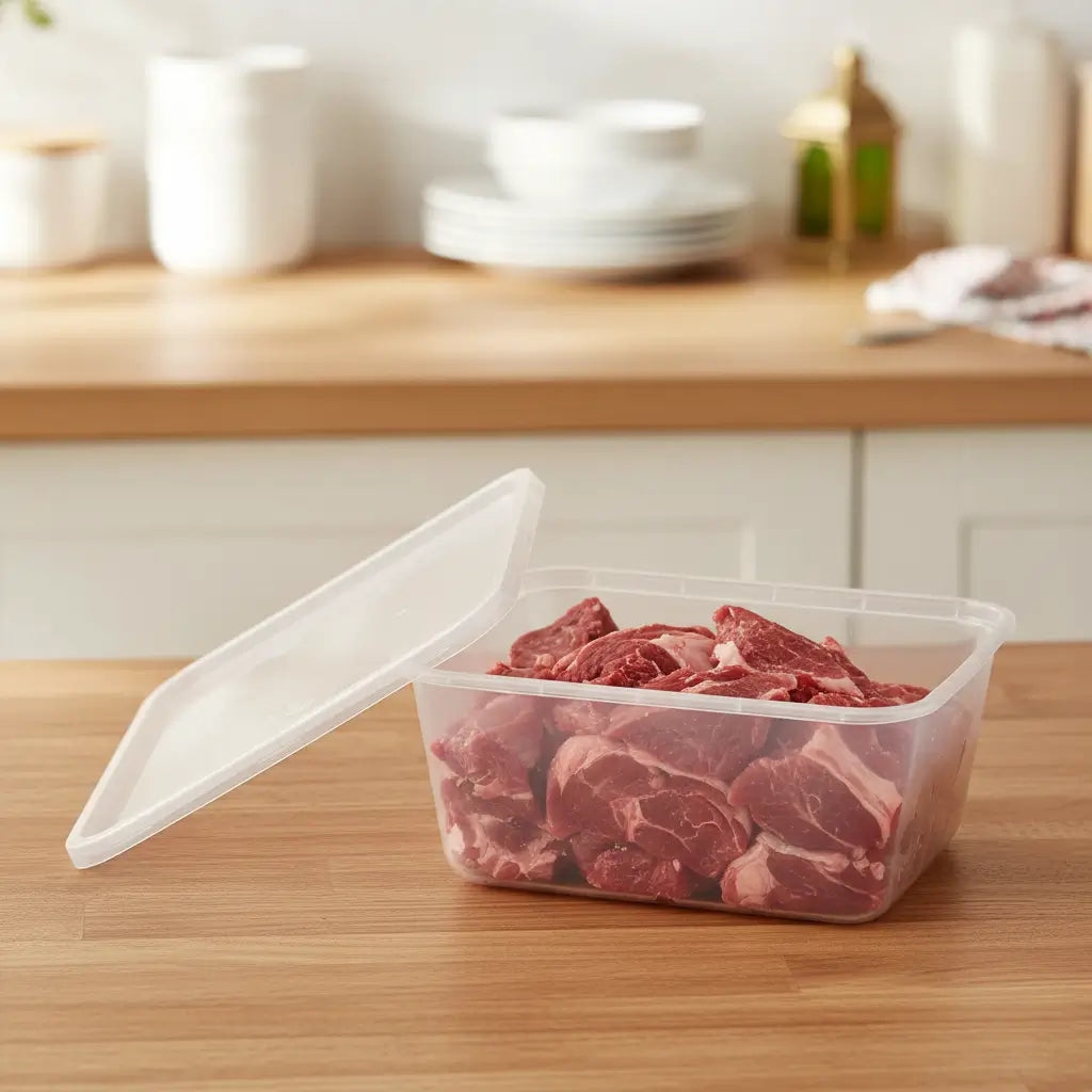 750ml transparent meat storage box Pakistan for qurbani meat