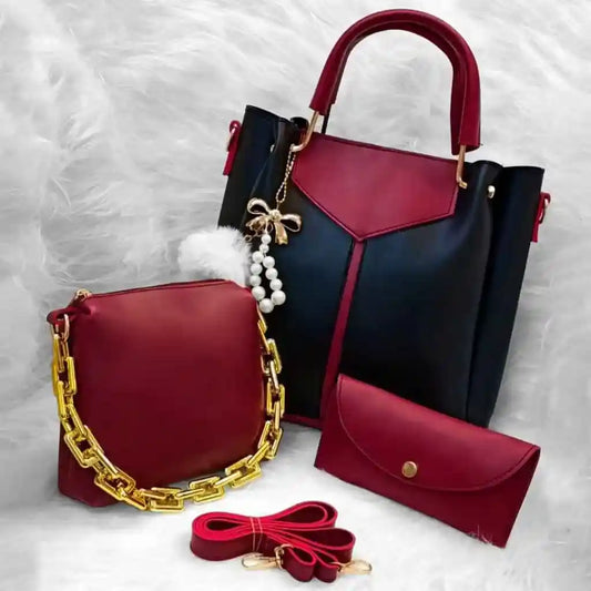 Glint 3PCS – Black Maroon