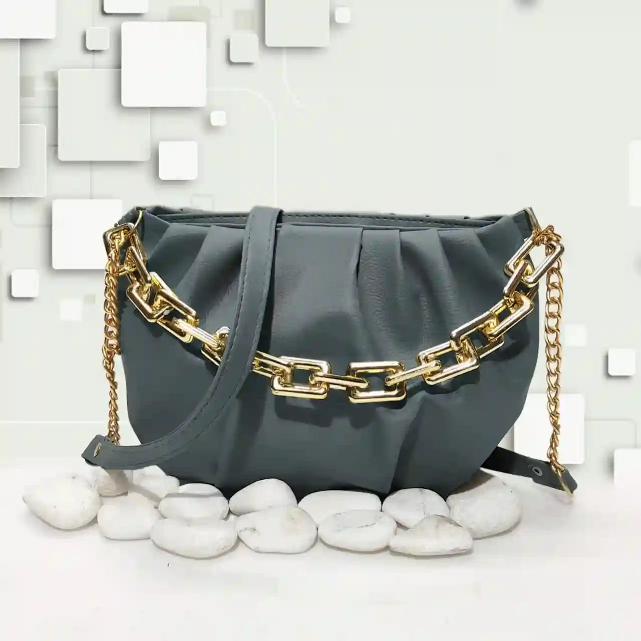 Glinteza Spark Grey – fancy shoulder purse for girls in Pakistan