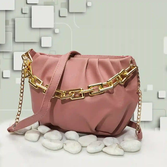 Glinteza Spark Peach – stylish fancy shoulder purse for girls in Pakistan