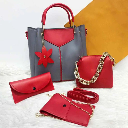Luxe 4PCS – Grey Red