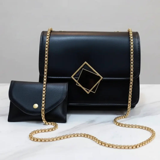 Stride 2PCS Black – stylish and versatile crossbody bag set for girls in Pakistan