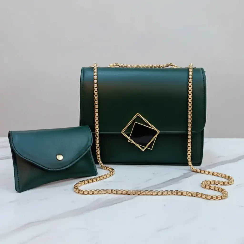 Stride 2PCS Green – vibrant and durable crossbody bag set for girls in Pakistan