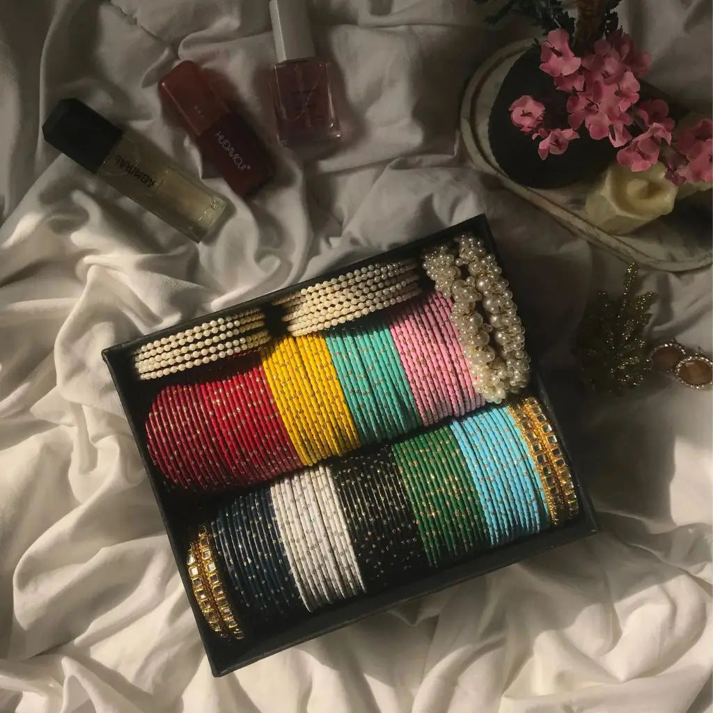 stylish metal bangles deal box for wedding Pakistan