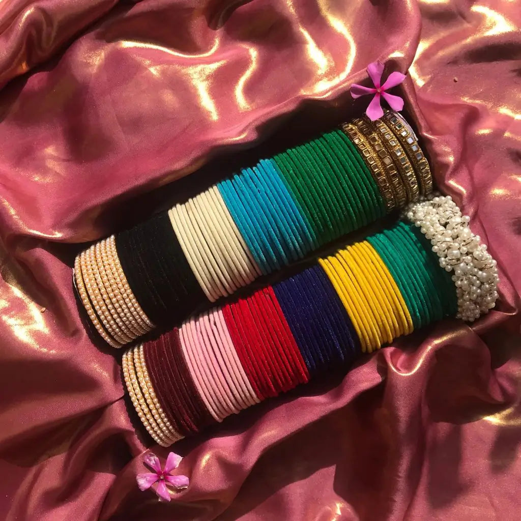 stylish velvet bangles set for wedding Pakistan
