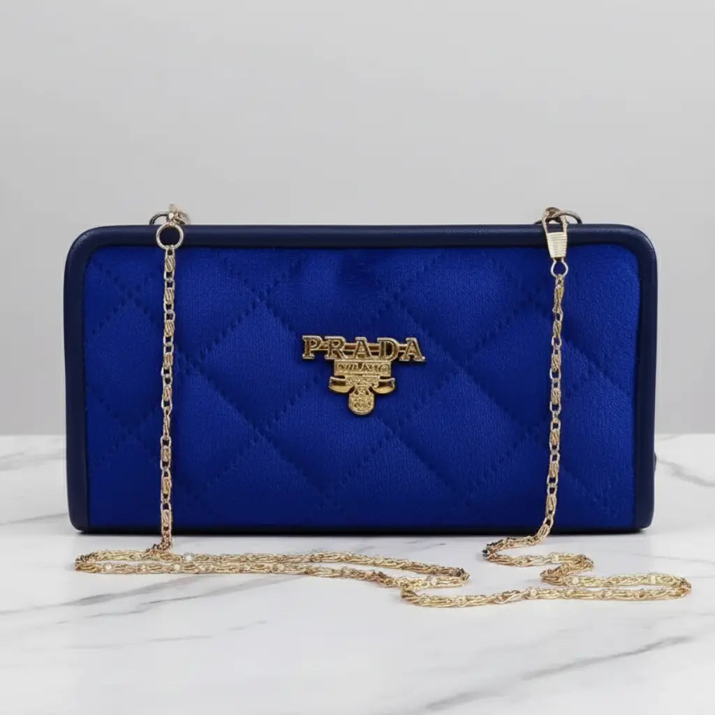 Velvet Vault Blue – elegant velvet clutch and mobile wallet for girls in Pakistan