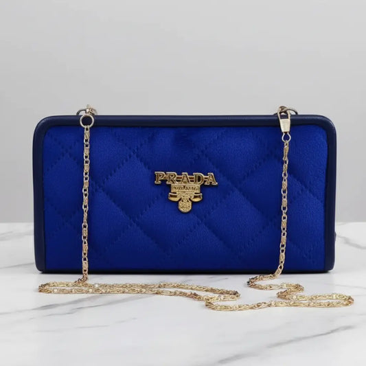 Velvet Vault Blue – elegant velvet clutch and mobile wallet for girls in Pakistan