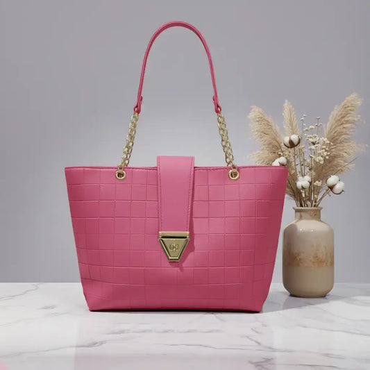 VersaTote Baby Pink – cute and spacious multi-compartment shoulder bag for women in Pakistan