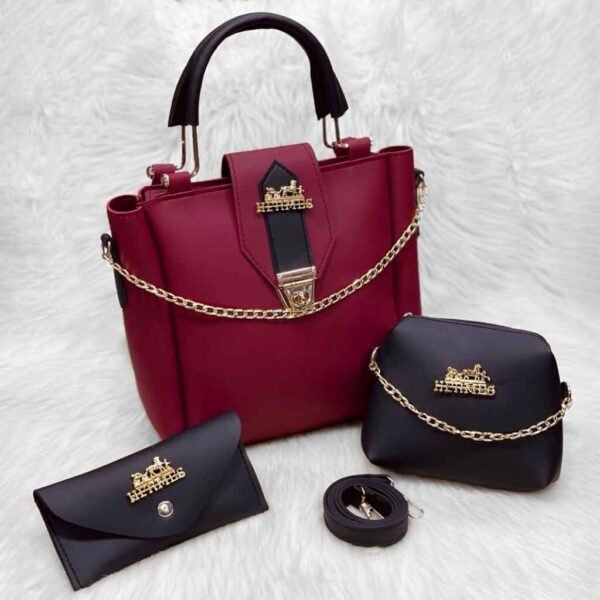 Aura 3PCS - Maroon Black
